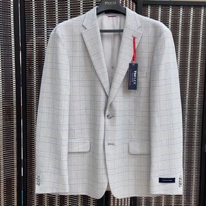 Tommy Hilfiger Mens Suit Jacket Blazer, 42 Regular, Grey. Retail $295.00